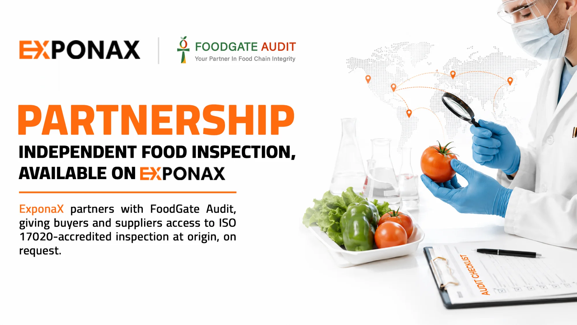 ExponaX Partners with FoodGate Audit to Strengthen Trust in International Food Trade