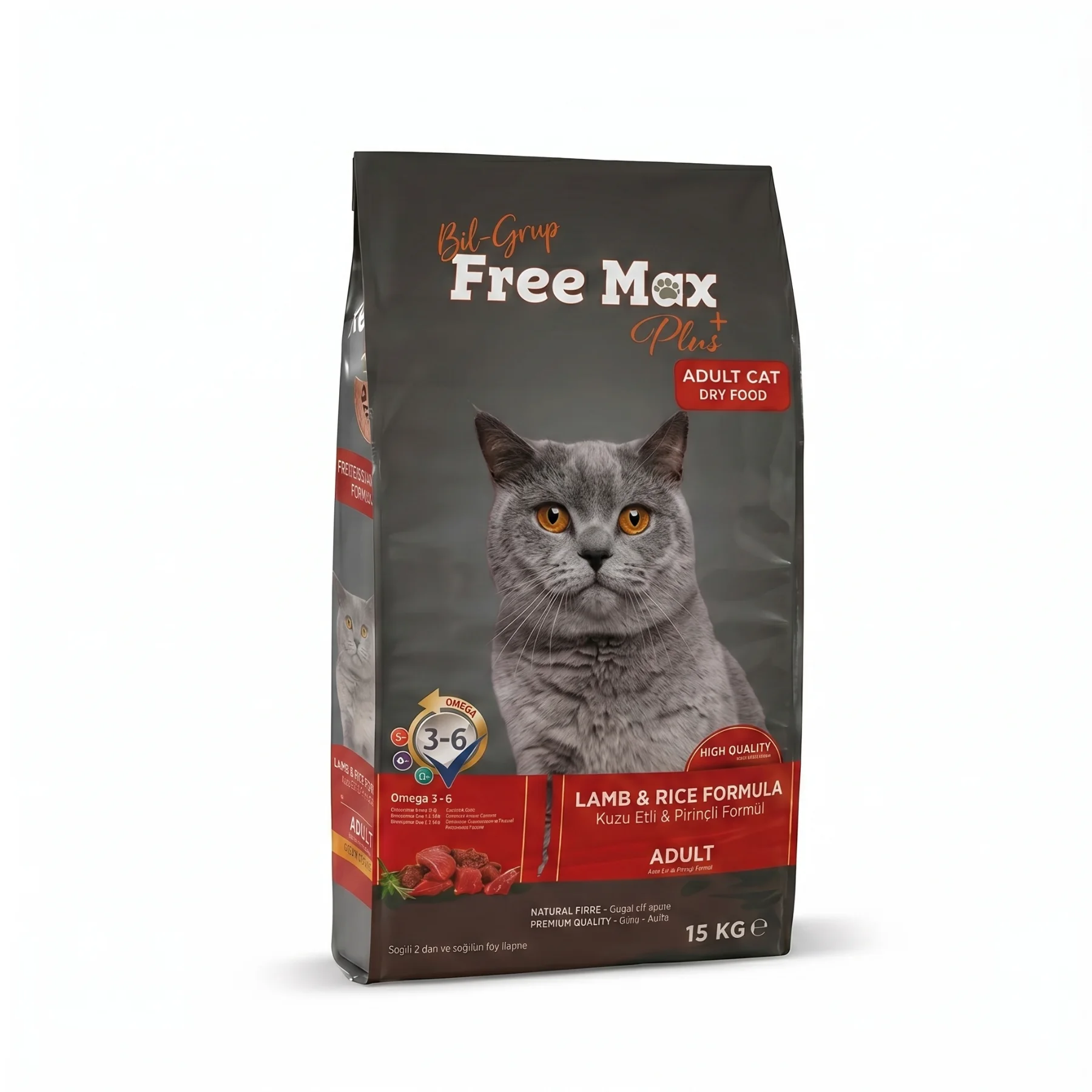 Wholesale Adult Cat Food (Lamb Meat & Rice) Premium Dry Food 15KG Bulk