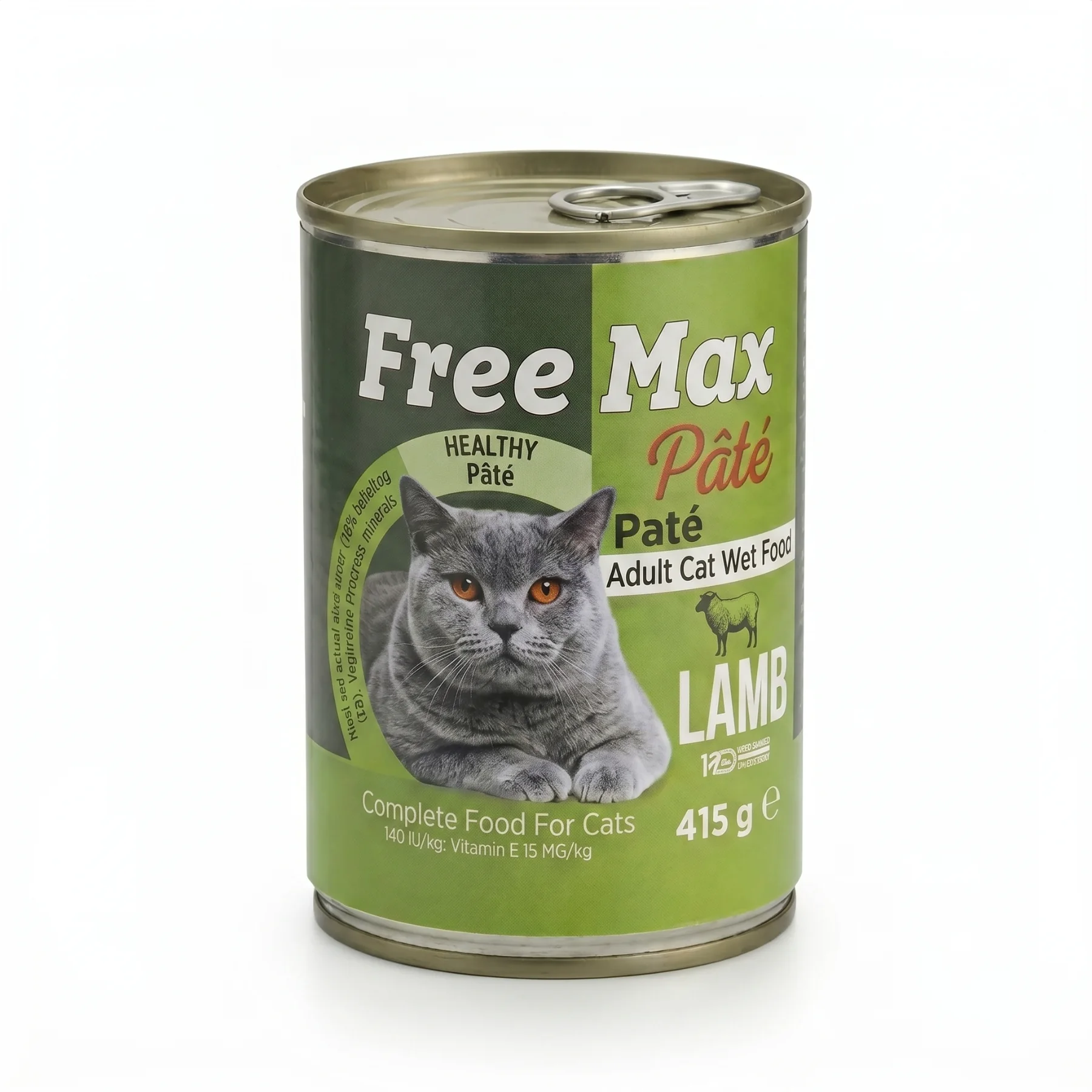 Wholesale premium pate Adult Cat wet Food with Lamb 415g Bulk