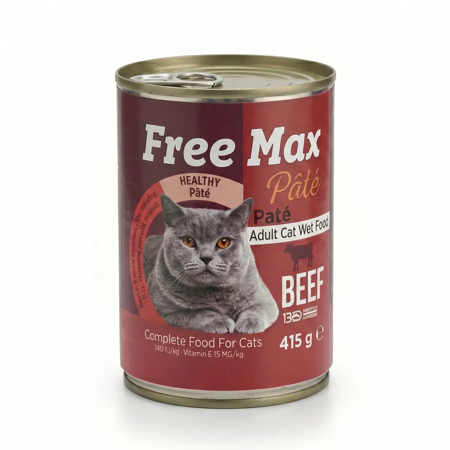 Wholesale premium pate Adult Cat wet Food with Beef 415g Bulk