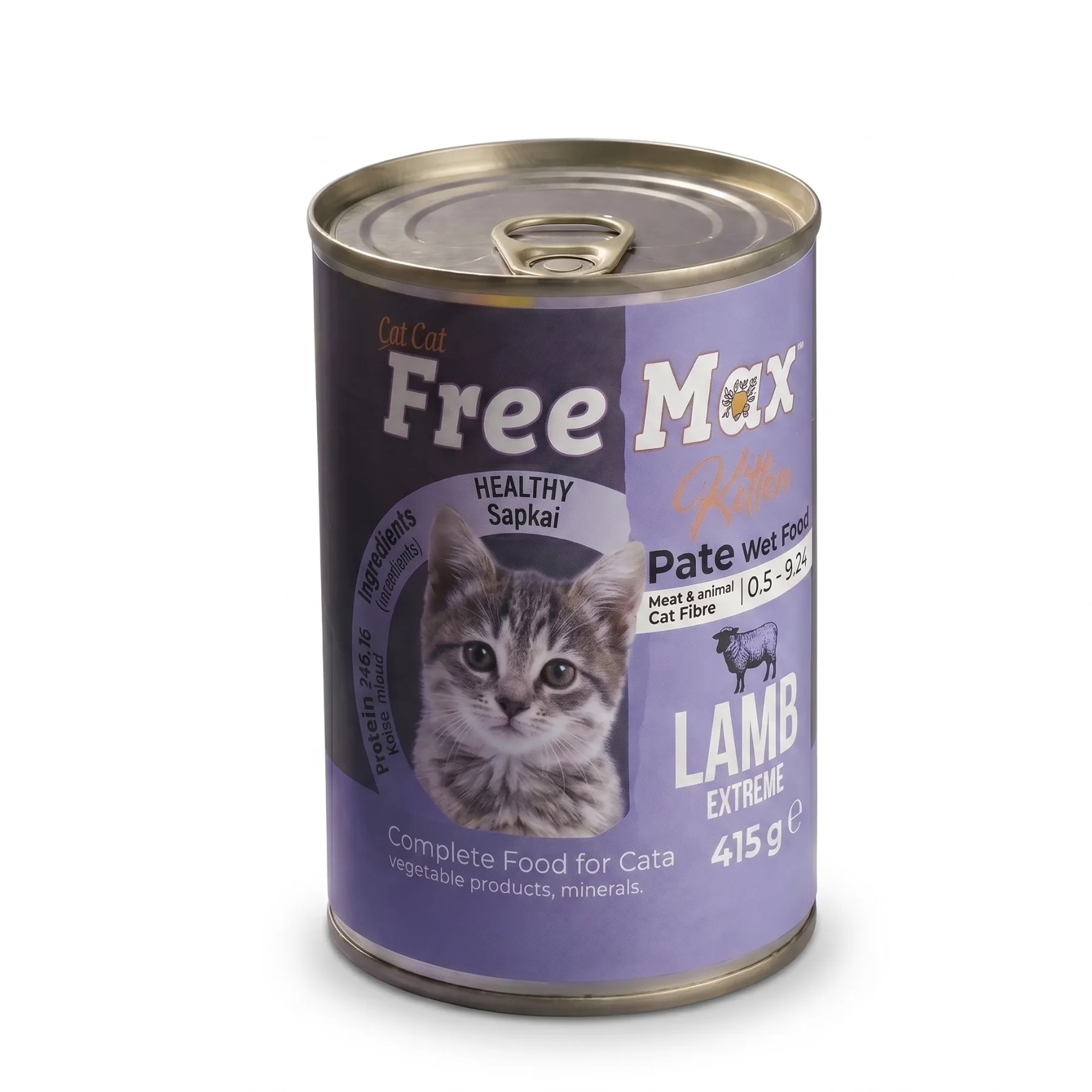 Wholesale premium pate Kitten wet Food with Lamb 415g Bulk