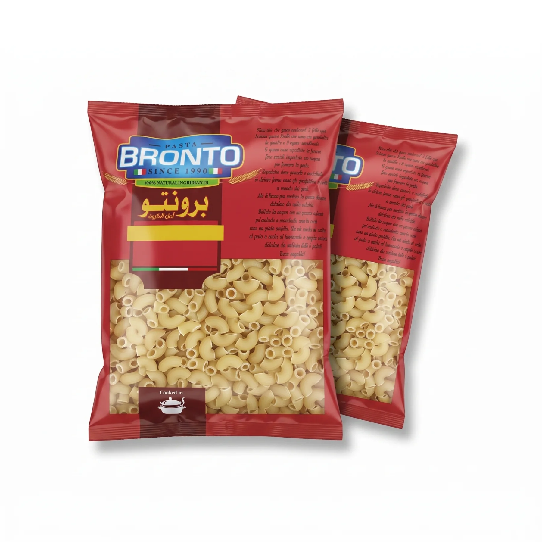 Crescent shaped pasta | Bulk Premium Quality 100% Durum Wheat Pasta Types Packed 400 g | Premium Supplier
