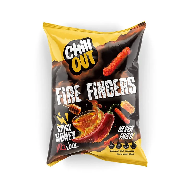 Wholesale Chill Out Fire Fingers Corn Snacks | Spicy Crunchy Snack Sticks Supplier