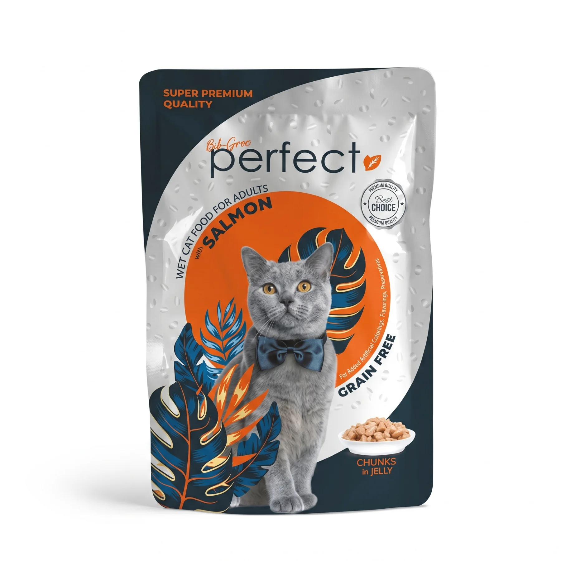 Salmon Chunks in Jelly for Adult Cats | 85g Grain-Free Wet Cat Food Wholesale