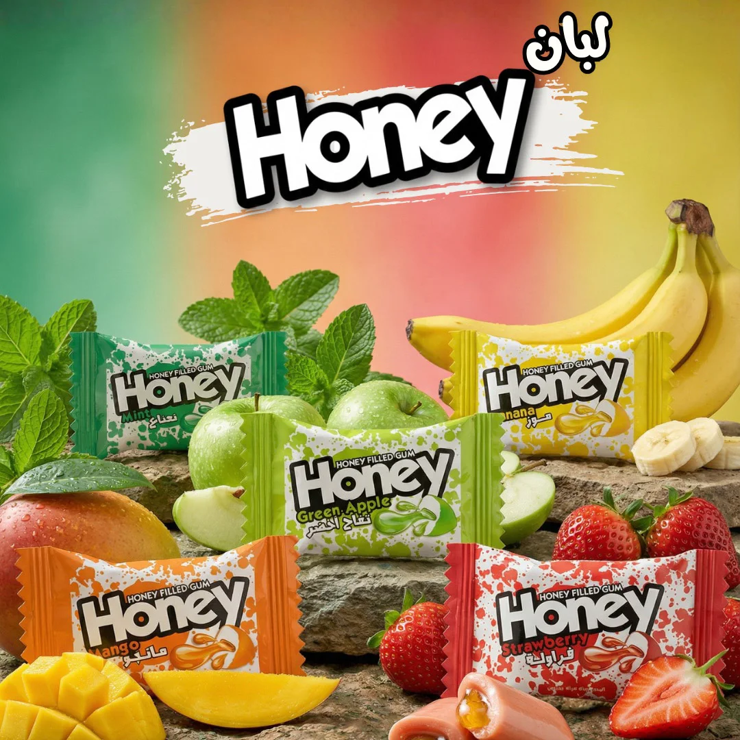 Wholesale Honey Filled Chewing Gum Jar | Bulk Bubble Gum Supplier