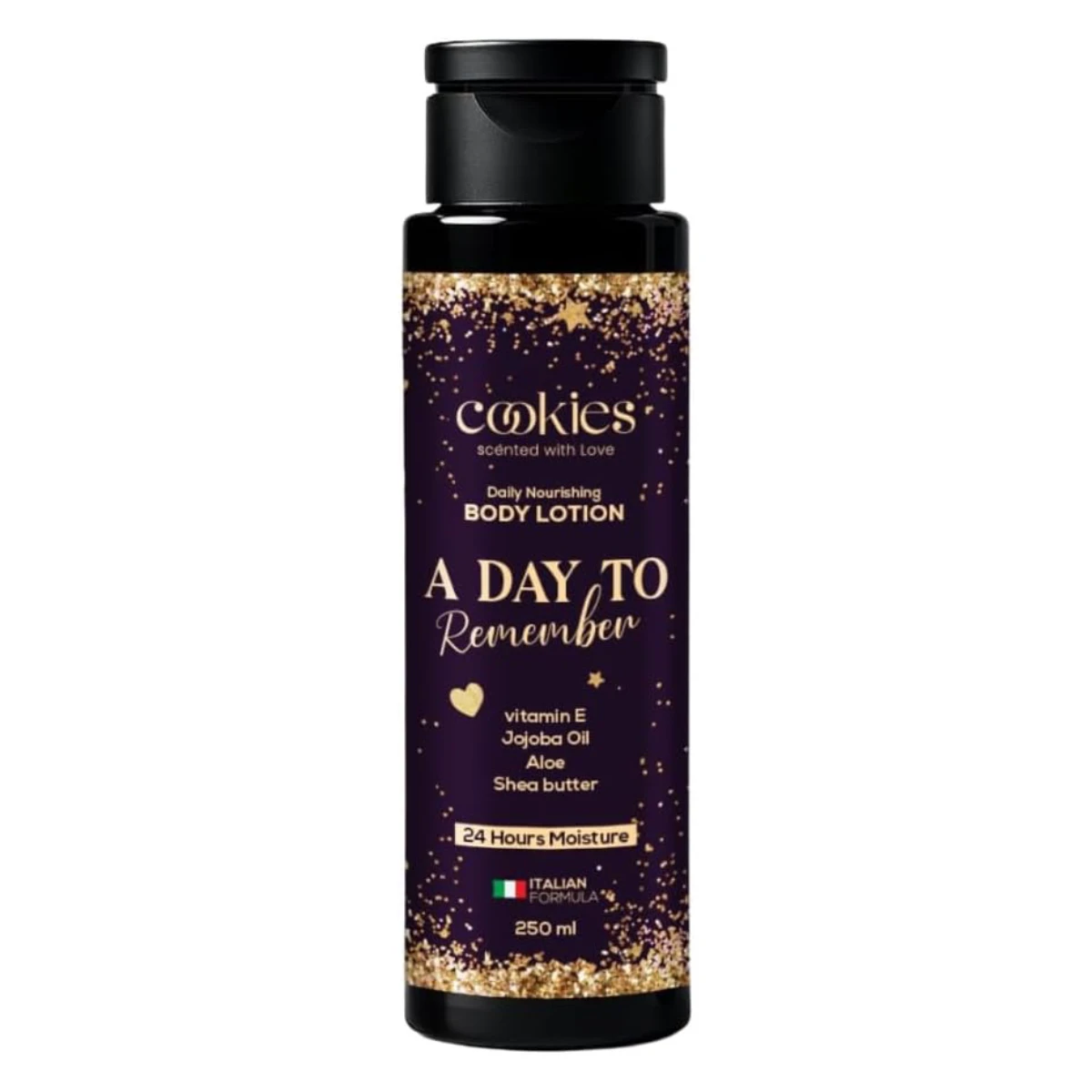 Cookies A Day to Remember Body Lotion 250 ml | Deep Nourishing Moisture with Vitamin E & Shea Butter | Premium Italian Formula