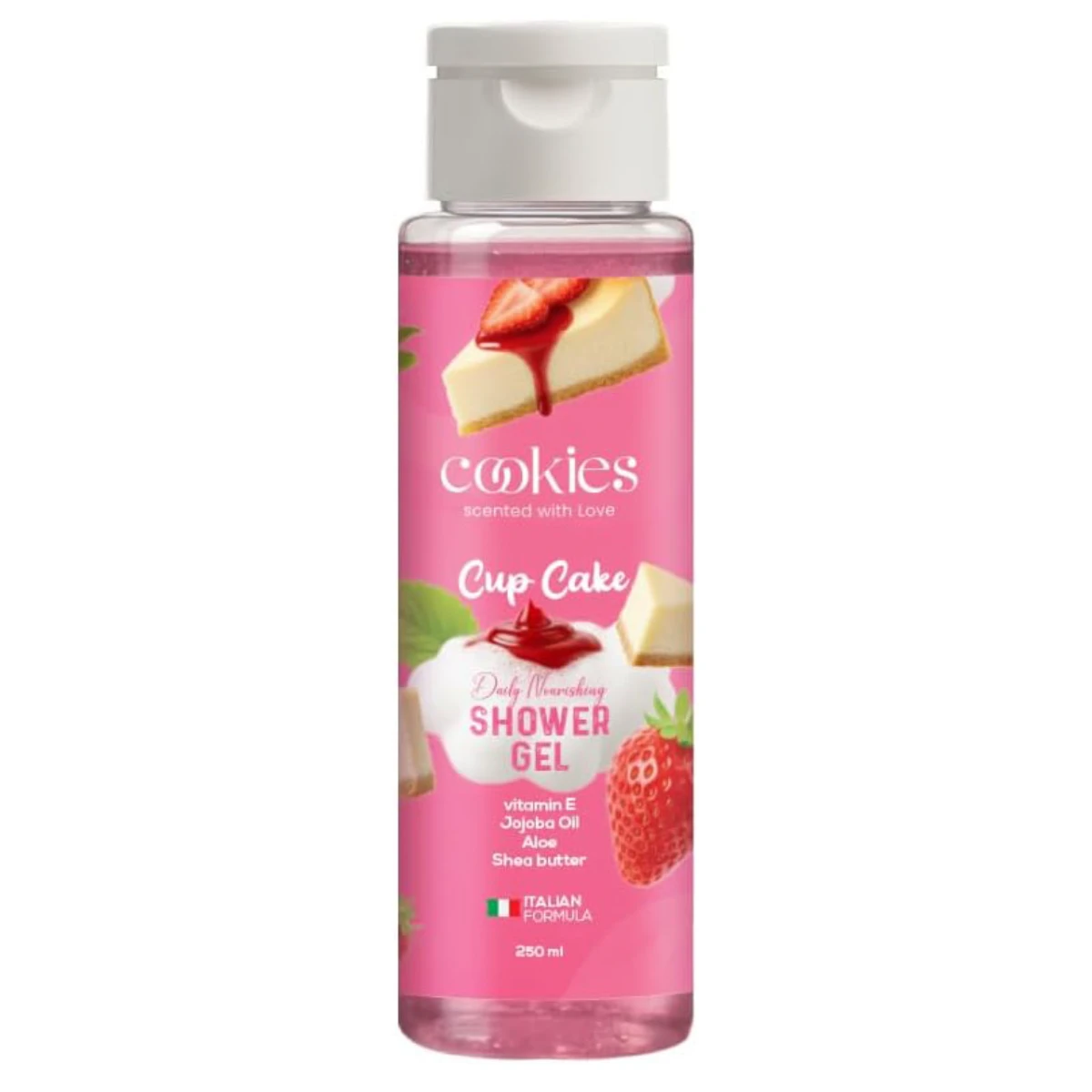 Daily shower gel infused with a fun Cup Cake scent Shower Gel 250ML Cookies