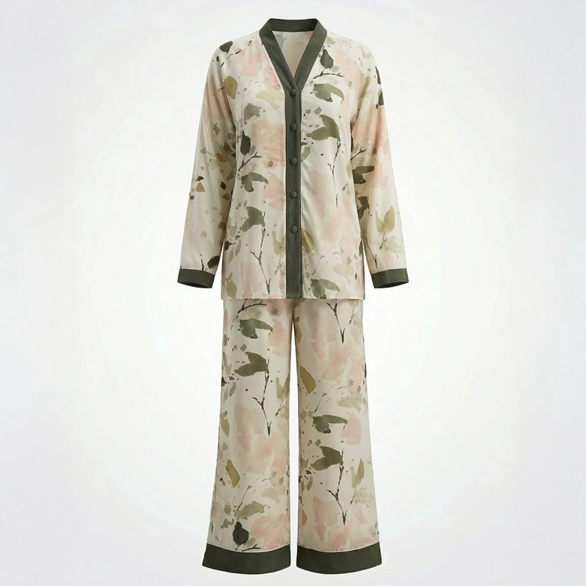 Wholesale Soft Bloom Pajama Set 6820 | Women's Cotton Sleepwear