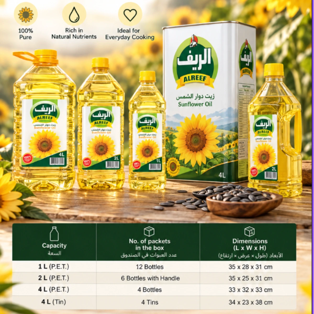 Sunflower Oil 1 liter,4 liter, 16 KG tin