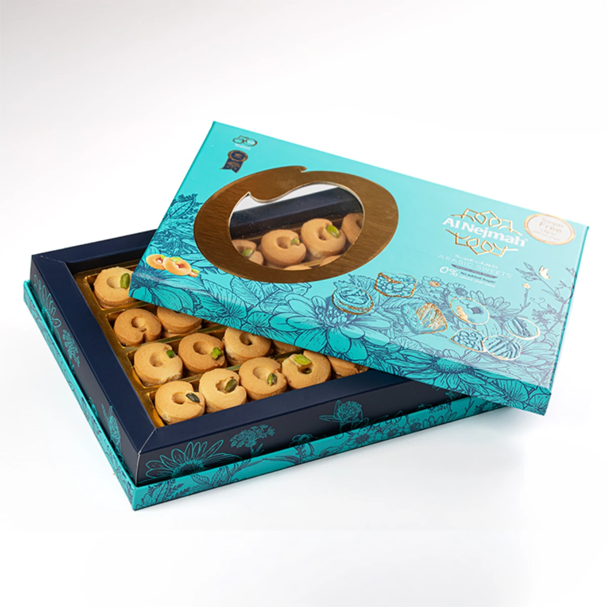 Luxury Ghraybeh Sugar Free, 500g Sugar Free Luxury Sweet AL Nejmah