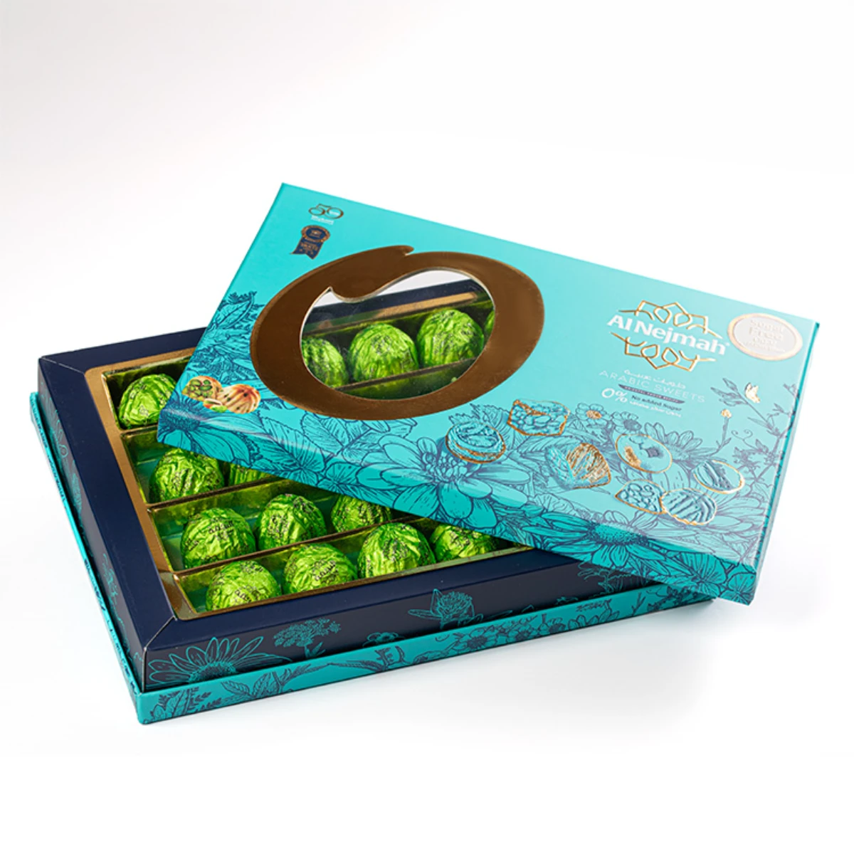 Luxury Pistachio Maamoul Sugar Free, 380g Sugar Free Luxury Sweet | Luxury Sweet AL Nejmah