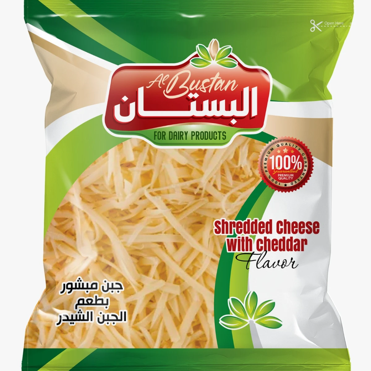 Grated cheese with a Cheddar flavor from Al Bustan - 400 grams