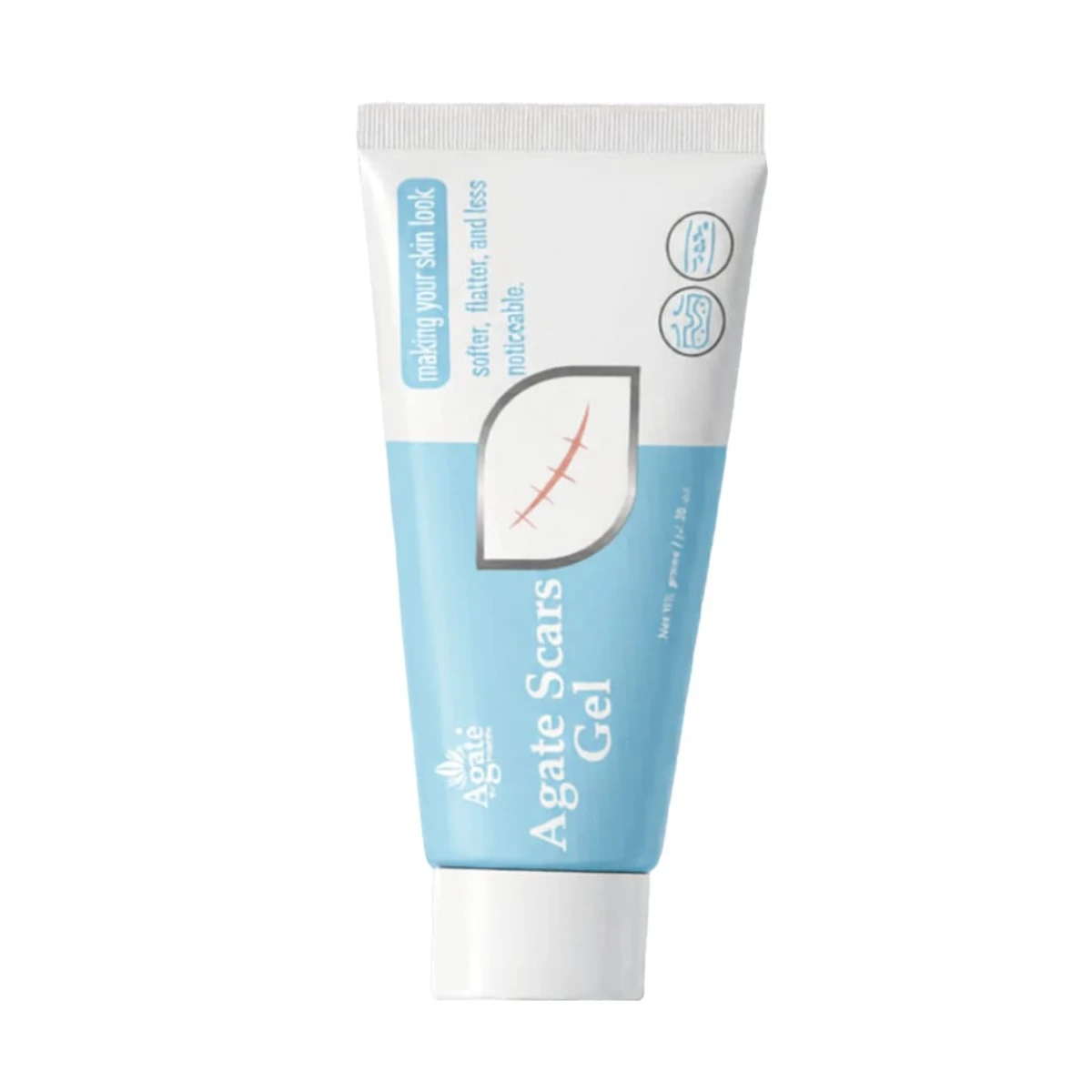 Agate Scars Gel by Agate Pharma – Advanced Scar Removal Treatment for Surgical, Burn, C-Section Scars & Stretch Marks (30g)