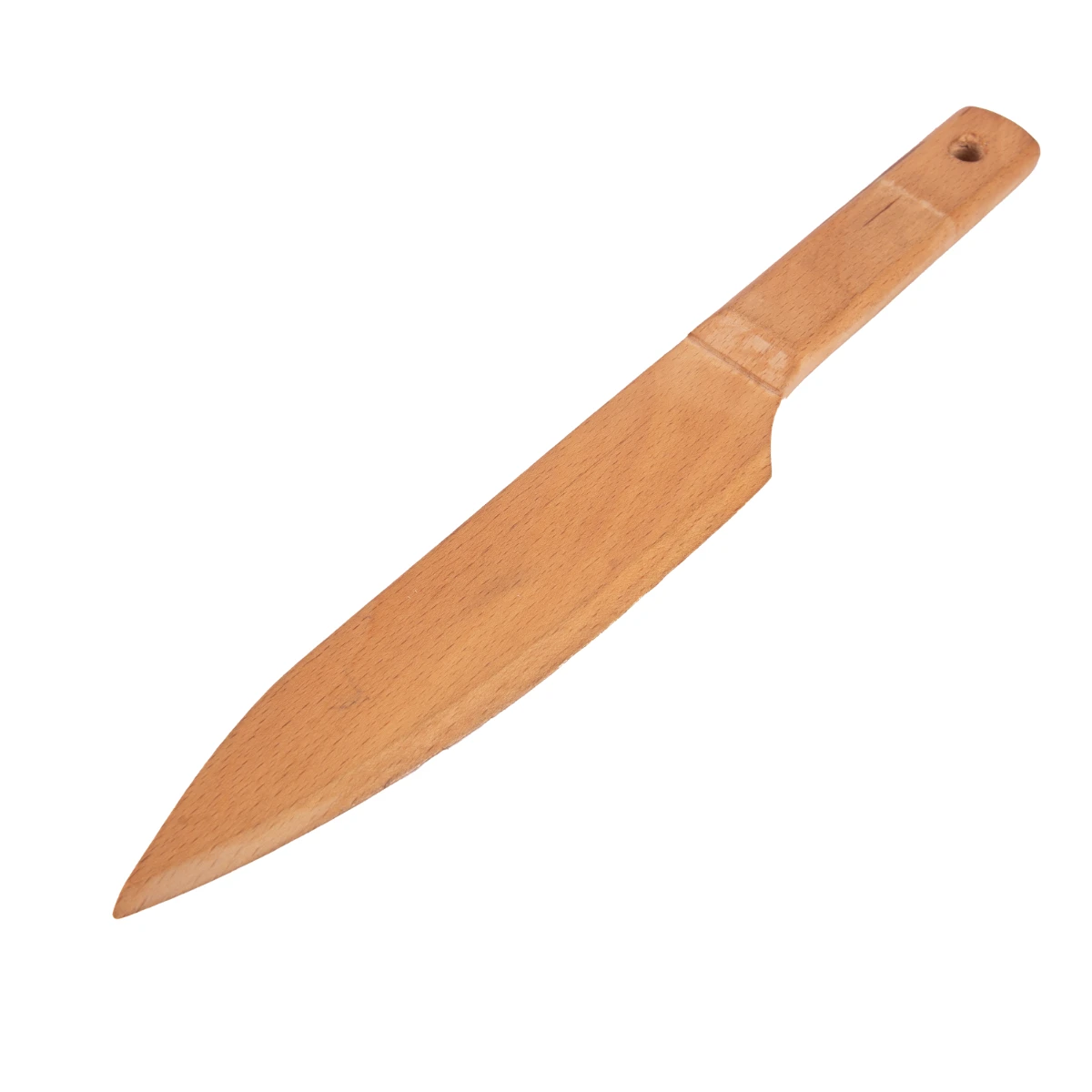 30cm Beech Wood Cake & Bread Knife - Natural Solid Wooden Cheese Spreader - Eco-Friendly Kitchenware
