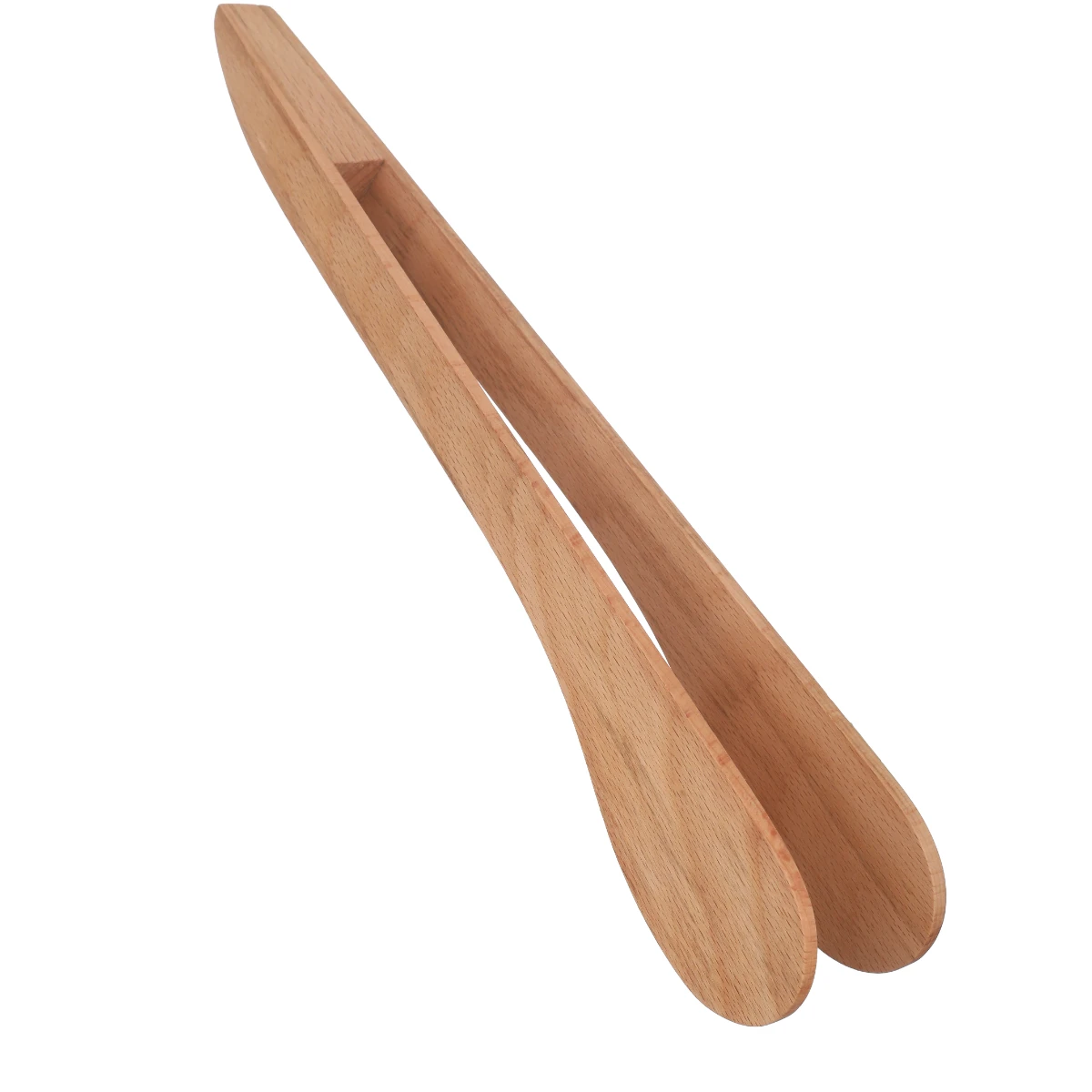 Large Kitchen Tool Fish Grill Frying Wooden Tongs For Cooking Wholesale