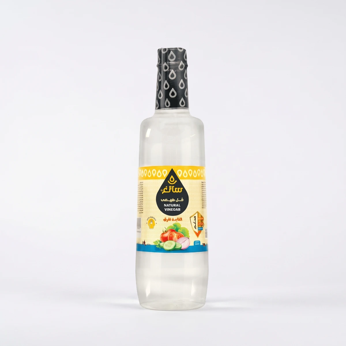Natural White Vinegar 1000 ml , a versatile kitchen essential that adds the perfect tangy flavor to your dishes Saegh