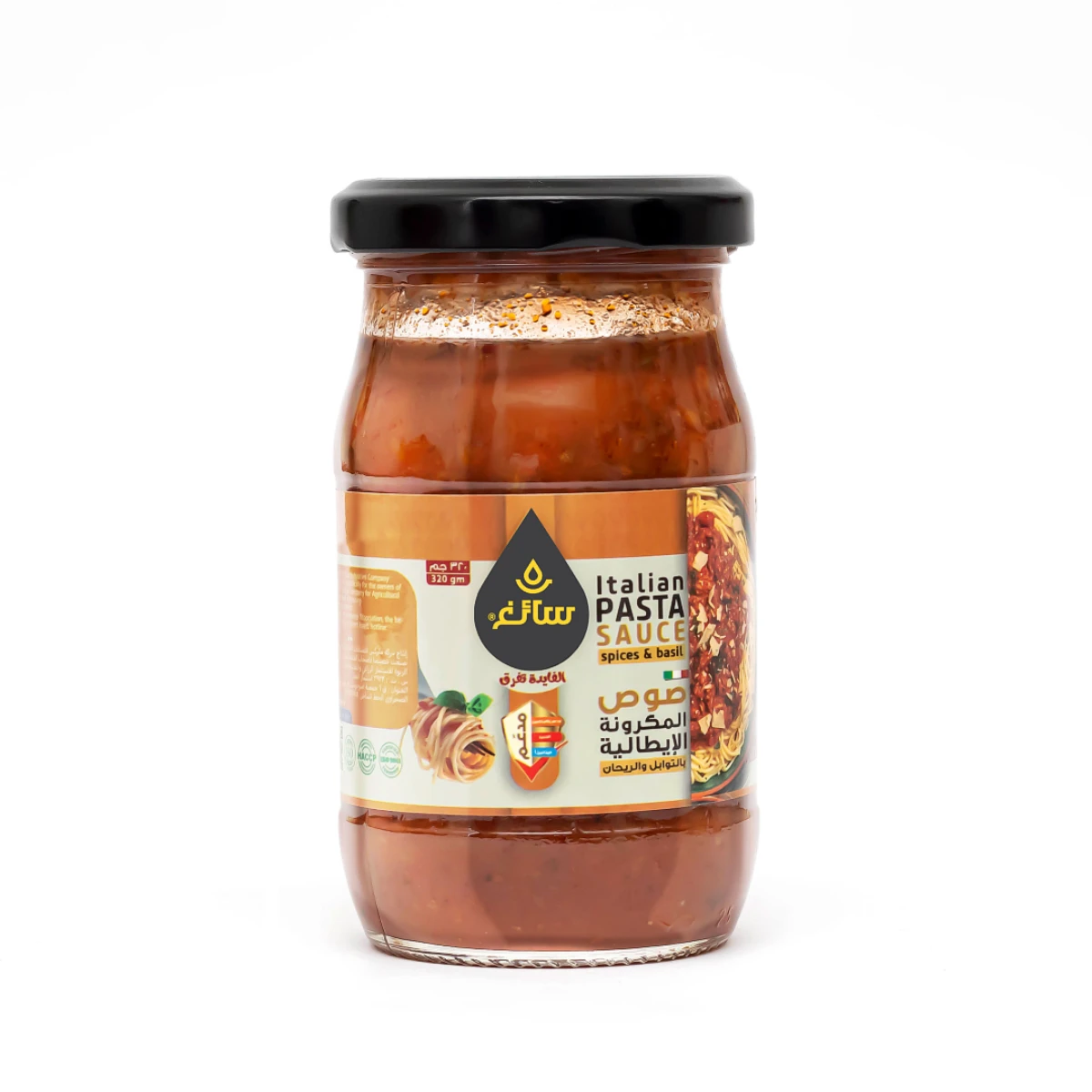 Italian Pasta Sauce 320g jar I Sauce with Spices and Basil Tomato delivers a rich, flavourful experience that transforms ordinary pasta into a gourmet meal