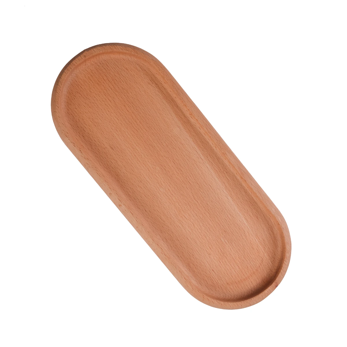 Serving Tray Oval Serving Tray Wholesale Wood Round 40*30*17Cm Made of solid natural wood for salads and desserts – a serving tray and sustainable kitchenware.