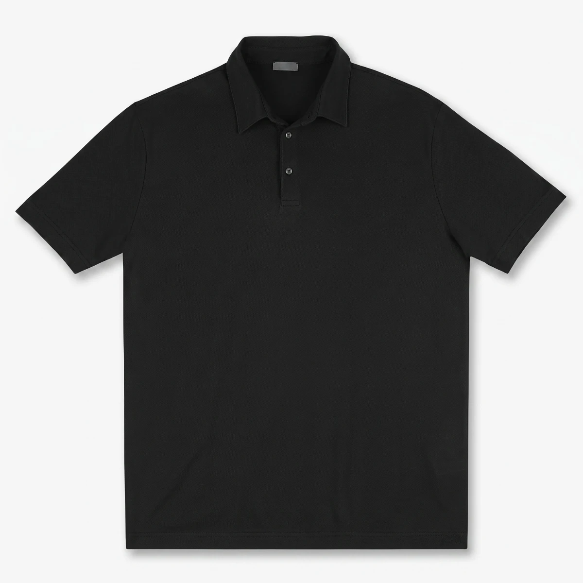 Premium Luxury Men's Polo Shirt High-end Poly-Cotton Seamless Rubberized Placket Business Style Short Sleeve Summer T-shirt