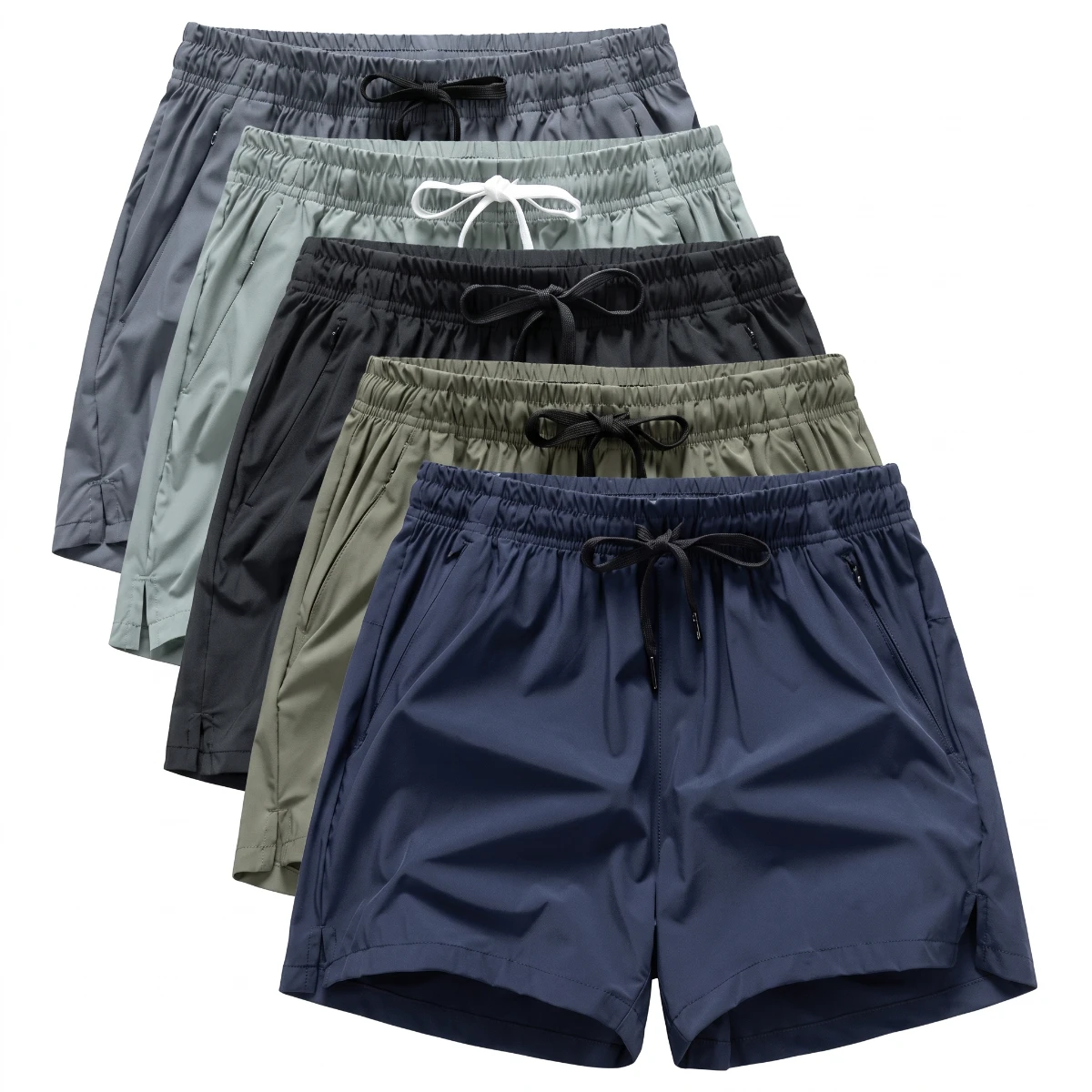 Premium Luxury Men's 60 % Cotton 40 % Poly Mens Shorts I Wholesale Elastic Waist Quick Dry Casual Performance Shorts, Summer Shorts for Men
