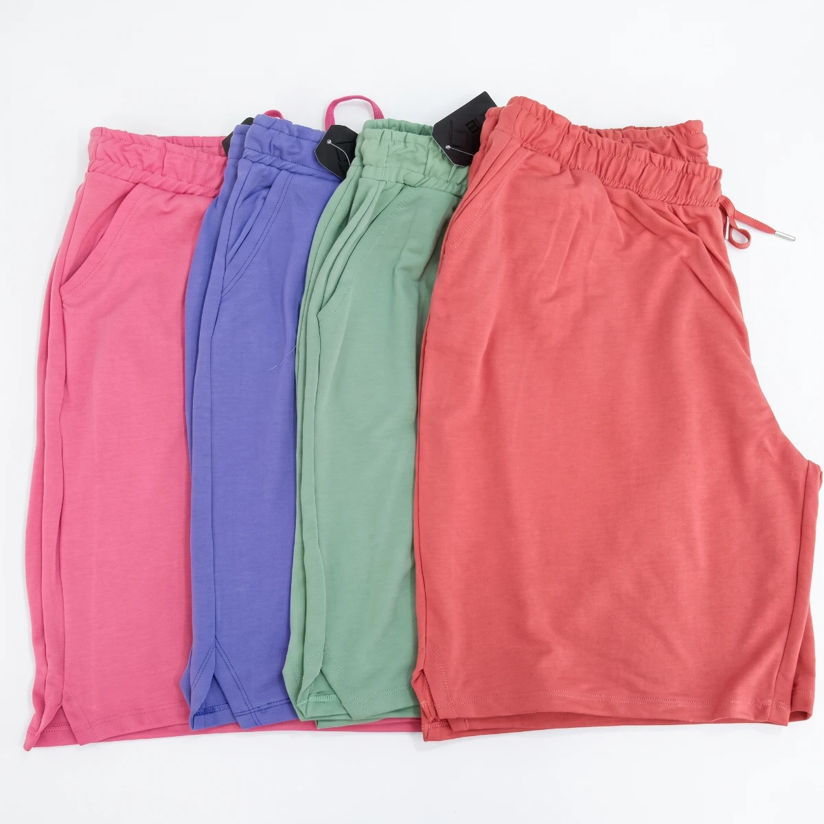 Women's French terry Premium Luxury shorts I 60 % Cotton40 % Poly French Terry shorts Casual Loose Fit Tencel Blend Drawstring Waist City Leisure Pants for Spring Summer