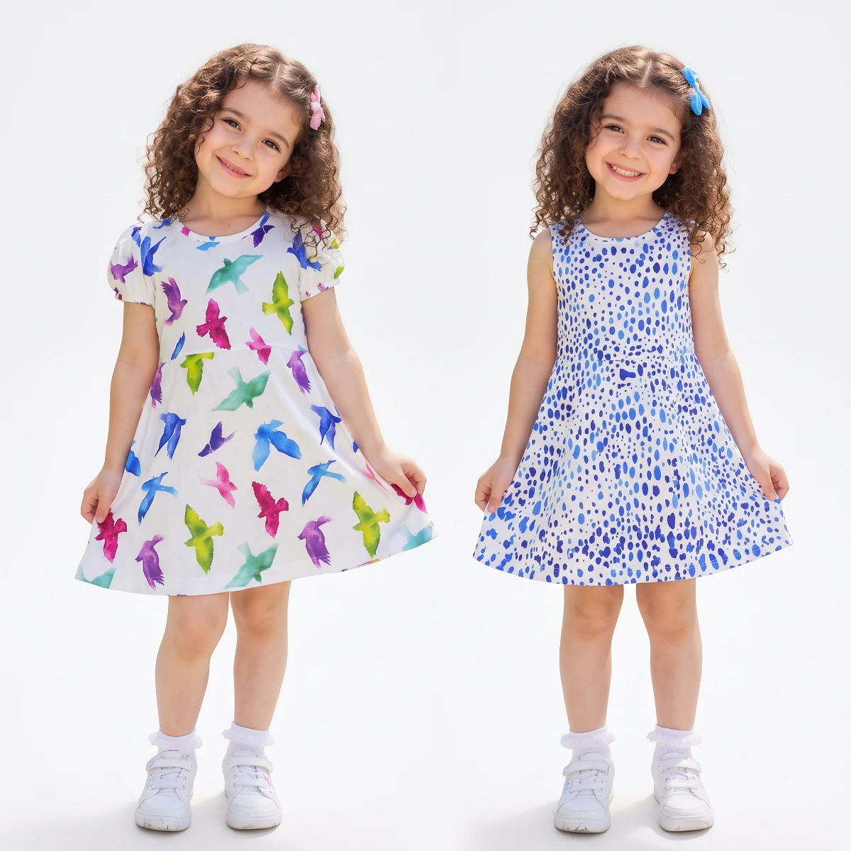 Girls night shirts Middle Large Children Girls' 95% polyester,5%spandex Fiber Nightgown Short-sleeve Breathable Thin