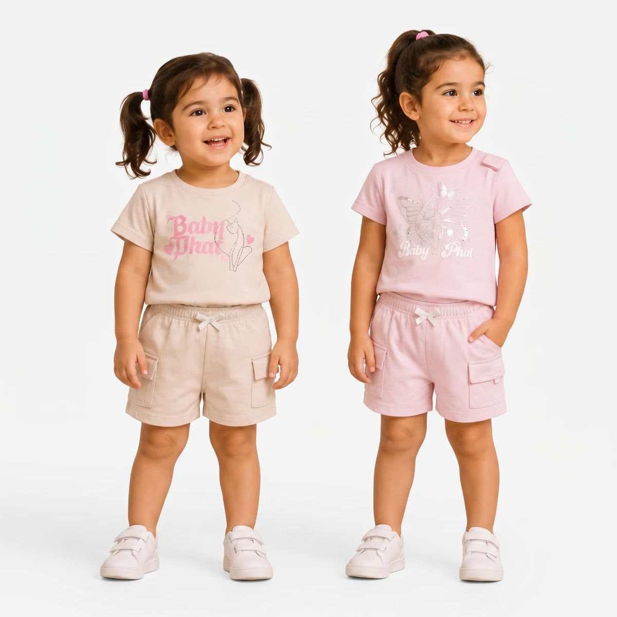 Girls Short sets French terry 200gsm Children Girls' 50%cotton 50% polyester Fiber Nightgown Short sleeve Breathable Thin