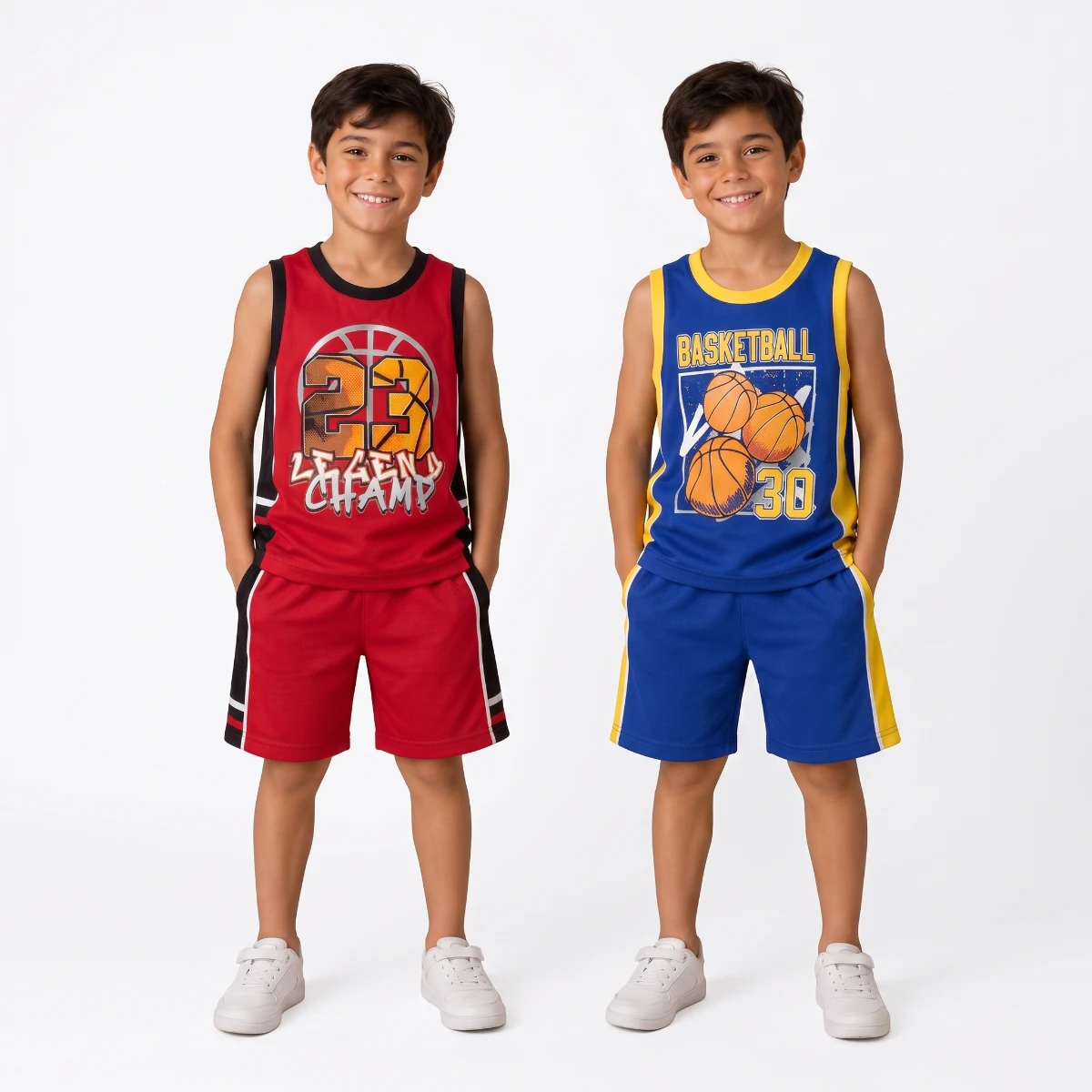 Boys MCM sets 180gsm Children 100% spun polyester Fiber Nightgown Short sleeve Breathable Thin