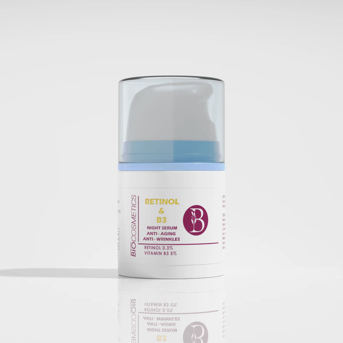 Biocosmetics Retinol b3 serum 30 ml anti aging anti wrinkles skin regeneration I Wholesale for Supplier