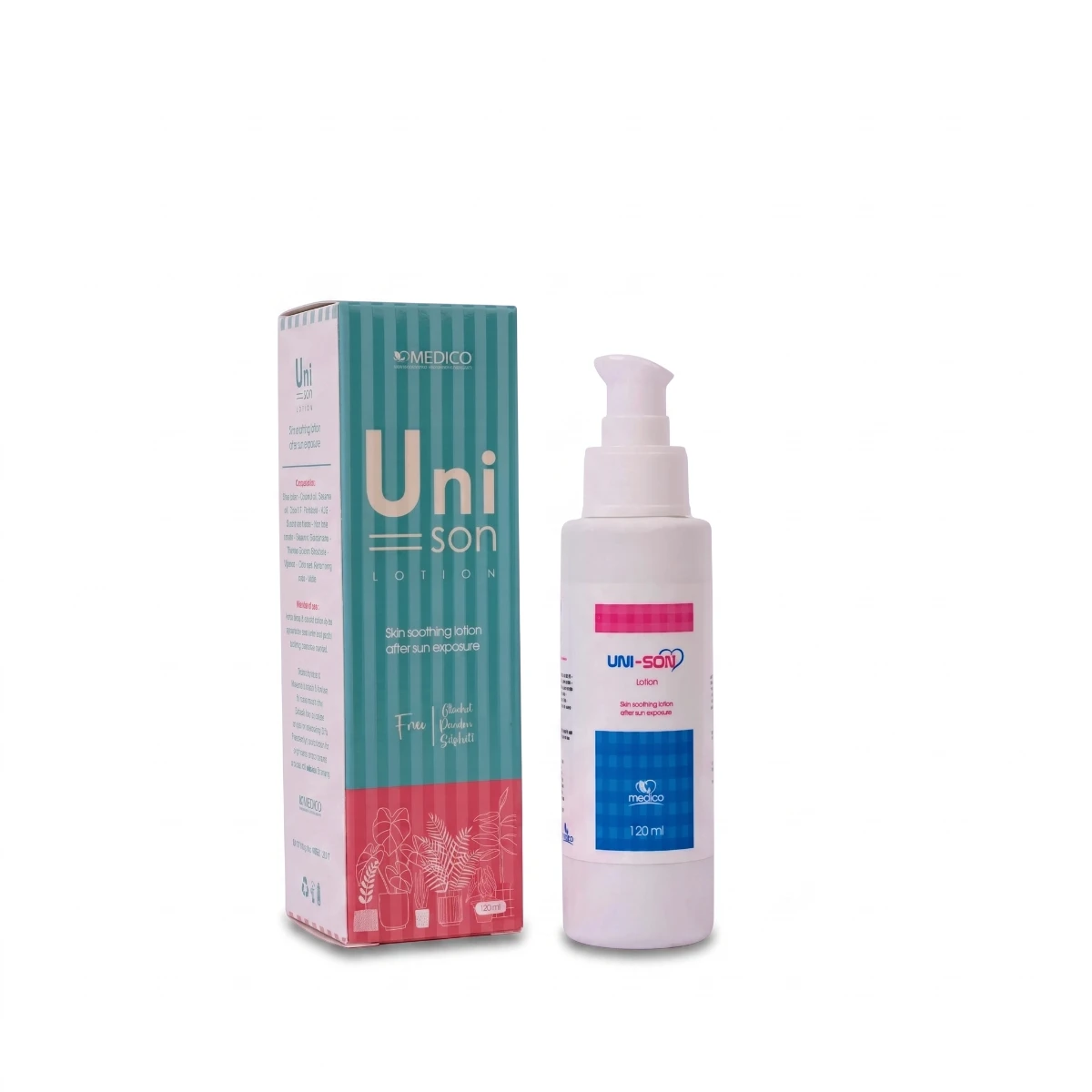 unison lotion After Sun Skin Moisturizer for Hydration and Skin Nourishment lightweight formula designed to hydrate, soothe, and nourish