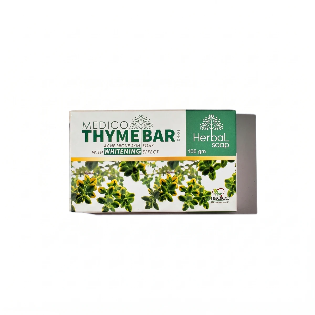 Thyme Bar Soap is a natural herbal soap designed to deeply cleanse the skin, control excess oil, and support a brighter and more even complexion