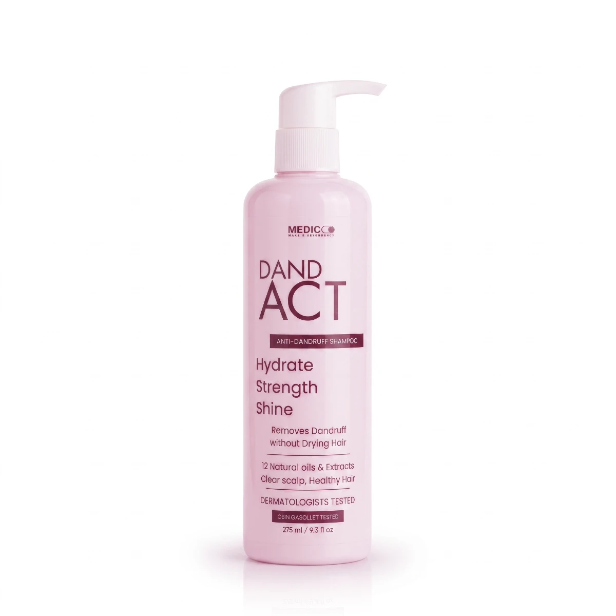 DandAct Anti-Dandruff Shampoo I formulated to tackle chronic dandruff and provide sustainable scalp health