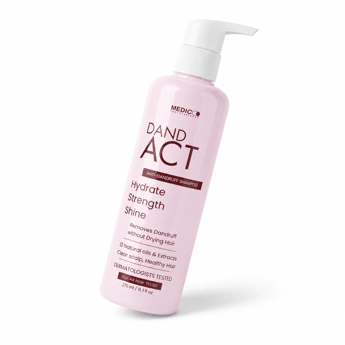 DandAct Anti-Dandruff Shampoo - free sulphate I specially formulated for chemically treated hair and provides effective dandruff control without affecting keratin or protein treatments