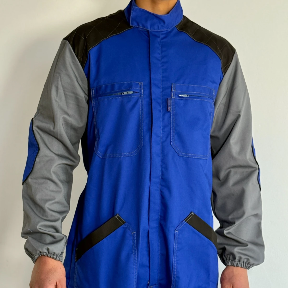 Bourouz Haute gamme Workwear Overalls One piece Coverall Dustproof Wear resistant Work Clothes Hooded for Factory and Warehouse