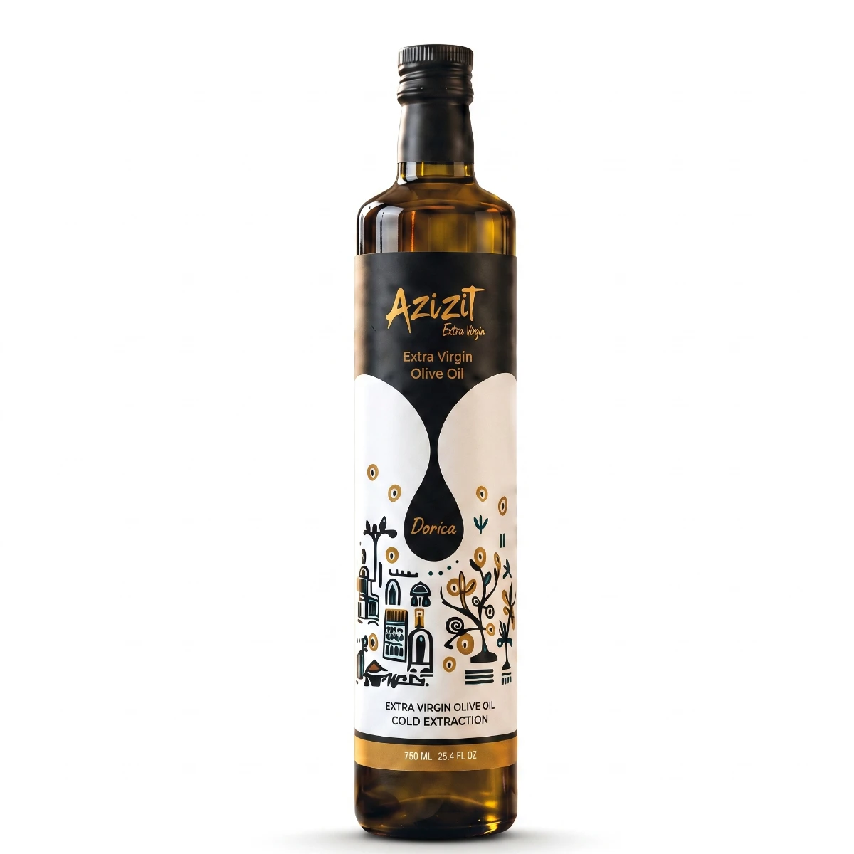 Azizit 750 ml Organic Extra Virgin Olive oil Wholesale Intense & Robust Ultra Superior 100 % Chetoui & Chemlila Blend