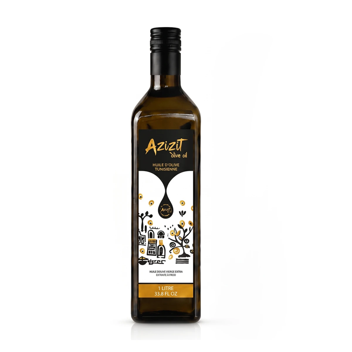 Organic Extra Virgin Olive oil 1L Azizit Wholesale Intense & Robust Ultra Superior 100 % Chetoui & Chemlila Blend
