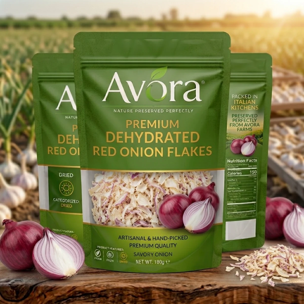 Dried Onions carefully selected 100% natural Egyptian Onions