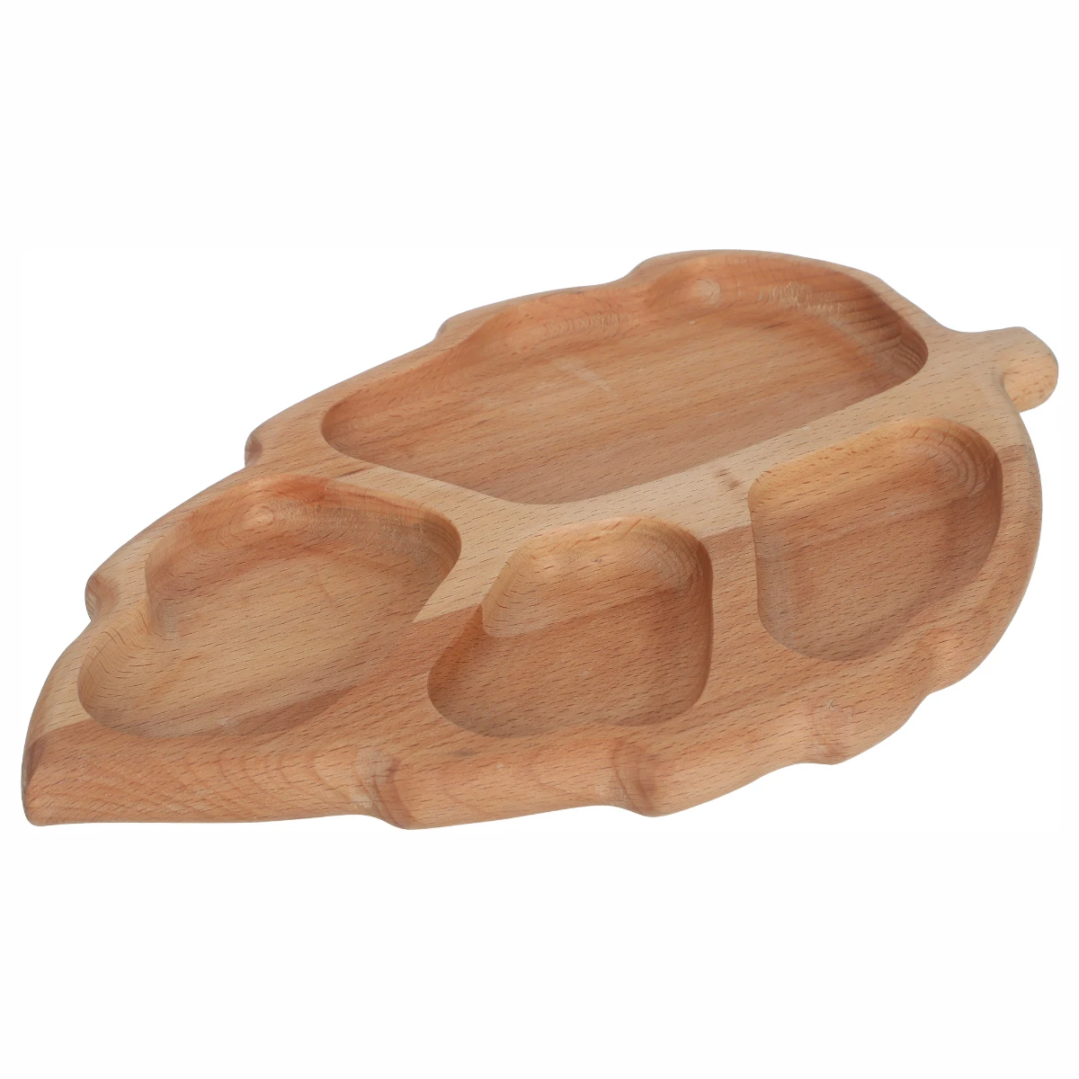Wooden Tray Elegant Luxury Home Large Deep Hotel Divided Kitchen Food Decorative