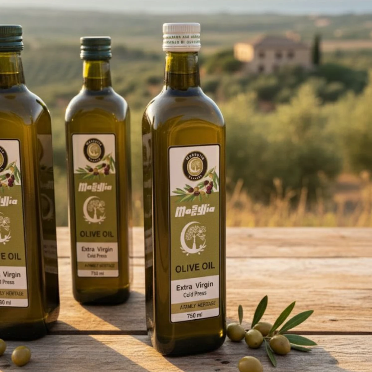 Wholesale Massylia Tunisian Virgin Olive Oil Ultra Superior Intense premium quality 750 ml Bottle